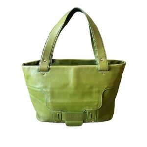 Kate Spade New York Tote Shoulder Bag Womens Green Zip Top Floral Lined